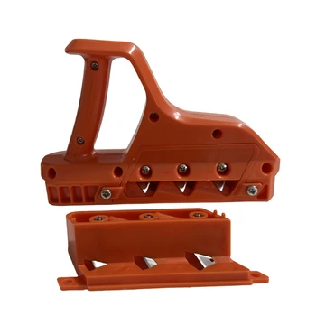 1 комплект быстрорежущего гипсокартона для гипсокартона 45 °/60 ° Ручной триммер для деревообработки Оранжевый