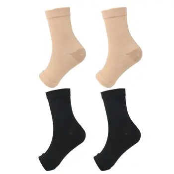 1 пара спортивных носков, мужские Женские компрессионные носки для ног, бандаж для лодыжек, дышащие носки с рукавами, защита от усталости голеностопного сустава
