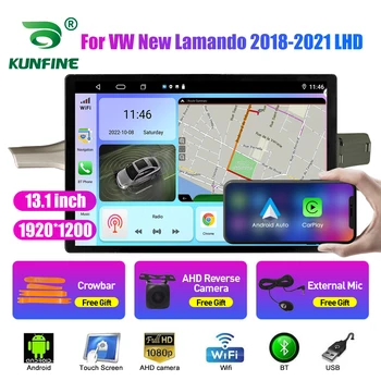 13,1-дюймовый Автомобильный Радиоприемник Для VW New Lamando 2018-2021 LHD Автомобильный DVD GPS Навигация Стерео Carplay 2 Din Центральный Мультимедийный Android Auto