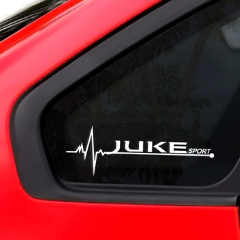 2 шт. наклейки для декора боковых окон автомобиля для Nissan Juke спортивные светоотражающие наклейки для отделки окон автомобиля водонепроницаемые виниловые автоаксессуары