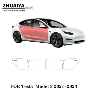 2017-2024 Для Tesla Model 3 Door Kit защитная пленка PPF для кузова автомобиля 8mil