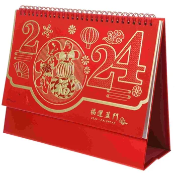 2024 Год по Китайскому Календарю Календарь Дракона 2024 Китайский Ежемесячный Календарь Фэншуй Традиционный Подвесной Лунный Год