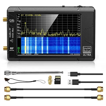 2X Ультра-анализатор спектра, Seesii 4,0-дюймовый Генератор сигналов малой частоты от 100 кГц до 5,3 ГГц 2-в-1 от 100 кГц до 800 МГц