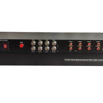 4-канальный BIDI 3GSDI Видео/rca Аудио/данных волоконно-оптический преобразователь передатчика и приемника в оптоволокно для камеры