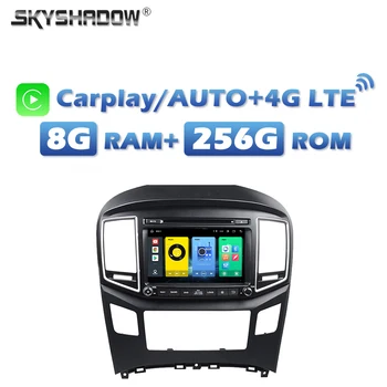 4G SIM 720P Carplay Auto Android 13,0 8G + 256G Автомобильный DVD-плеер GPS Карта Радио Wifi Bluetooth Для HYUNDAI H1 Grand Starex 2016-2018