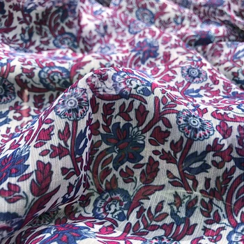 50x145cm Выставка французского бренда C модная полиэфирная шифоновая ткань с принтом летняя тонкая мягкая рубашка женское платье ткань ткань