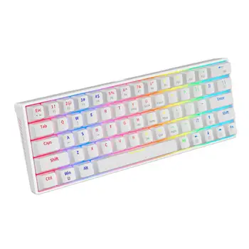 68 клавиш Механическая игровая клавиатура 65% Мини-проводная механическая геймерская клавиатура RGB-подсветка Для ПК Офисные игровые аксессуары