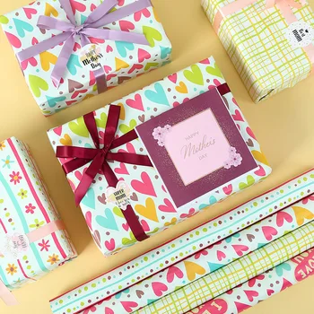 8ШТ Подарочная упаковка в форме любви с точечным принтом, бумажные упаковочные пакеты для бизнеса, бумага для рукоделия, упаковка подарков для детей на День рождения
