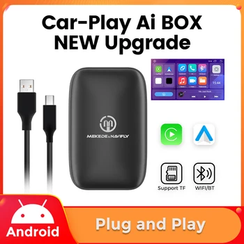 Android 8.1 Car Play Потоковая Передача Aibox TV BOX Беспроводная Apple Carplay Android Автоматическая Поддержка YouTube Netflix Siri WiFi BT Зеркальная ссылка