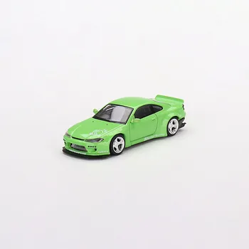 MINI GT, отлитый под давлением в масштабе 1: 64, Nissan Silvia Pandem S15, коллекция моделей легкосплавных автомобилей, Сувенирные украшения для выставки товаров