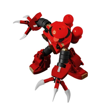 MSM-07S Z'Gok Mobile Suit Красный Механический робот, Строительные блоки, игрушки, набор с регулируемым шарниром, 218 шт, Игрушки-кирпичи для роли в фильме 