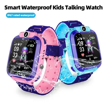 Q12 Kids Smart 2G Call Phone Watch Водонепроницаемые Мать Дети GPS Монитор Мальчик Девочки SOS Детские Спортивные Цифровые Часы Трекер