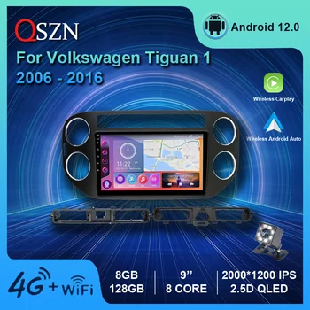 QSZN Для Фольксваген Тигуан 2006 2008-2016 2K QLED AI Voice Беспроводной CarPlay Android Авторадио Автомобильный Мультимедийный Видеоплеер
