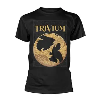 TRIVIUM - ЧЕРНАЯ футболка с ЗОЛОТЫМ ДРАКОНОМ Small