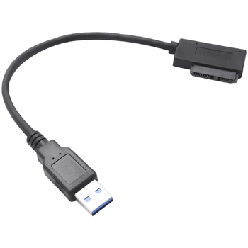 USB 3.0 - 7 + 6 13Pin Slimline SATA для ноутбука CD / DVD ROM Кабель-адаптер оптического привода