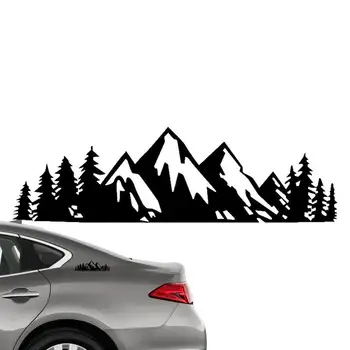 Автомобильные наклейки Снег, гора, лес, графическая наклейка для грузовика, окна RV, бампера, двери автомобиля, Виниловая декоративная наклейка на кузов автомобиля