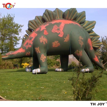 бесплатная доставка по воздуху до двери! уличный гигантский надувной динозавр-стегозавр юрского периода длиной 6 м для рекламы