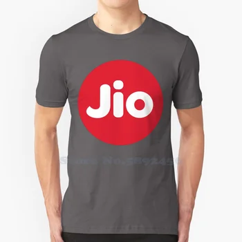 Высококачественные футболки с логотипом Jio, модная футболка, новая футболка из 100% хлопка