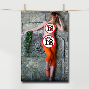 Горячая красотка Топлесс, Сексуальная Девушка, картина на холсте, современный поп-арт, плакат для взрослых, настенная картина для домашнего декора гостиной