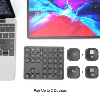 Двойная цифровая клавиатура, совместимая с Bluetooth, цифровая клавиатура для офиса, простое переключение устройств, повышенная производительностьдропшиппинг