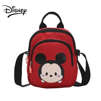 Детская сумка Disney через плечо для девочки и мальчика, милая сумка с мультяшным Микки, сумка-мессенджер, сумки высокого качества, бесплатная доставка