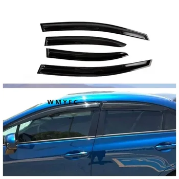 Дефлекторы боковых окон для Honda Civic Седан 9th 2012-2015, козырек на окно автомобиля, вентиляционные шторки, защита от солнца и дождя, флюгеры для укладки