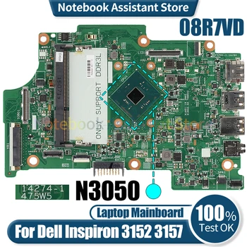 Для Dell Inspiron 3152 3157 Материнская Плата Ноутбука 14274-1 08R7VD SR29H N3050 DDR3 Протестирована Материнская плата Ноутбука
