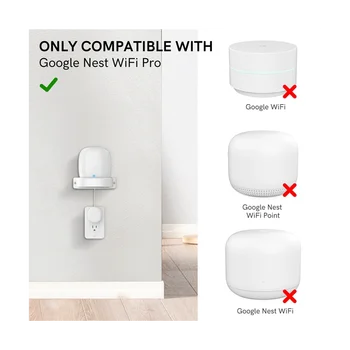 Для Google Nest WiFi Pro Настенный кронштейн Интеллектуальный динамик Настенный кронштейн для хранения, 1 шт