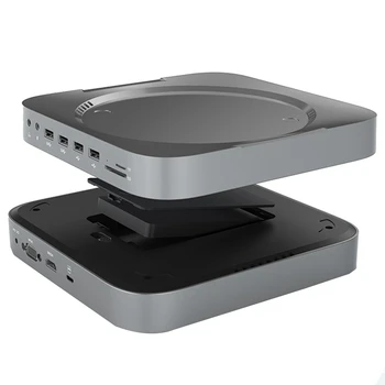 Док-станция USB C Hub С корпусом жесткого диска 2.5 SATA NVME M.2 SSD-Совместимый корпус жесткого диска 4K/30HZ Для Mac Mini