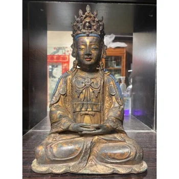Китайский позолоченный бронзовый Будда