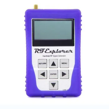 Комбинированный ручной анализатор спектра RF Explorer 6G с корпусом Плюс модуль расширения RFEMWSUB3G109990063 с фиолетовым резиновым корпусом