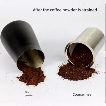 Кофейное сито Из нержавеющей стали Фильтр для кофе и какао-муки Кухонный контейнер сито для измельчения кофе