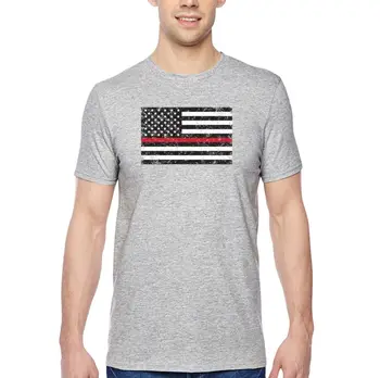 Красный пожарный США, футболка с американским флагом, футболка Lives Matter, мужская футболка с воротником-стойкой