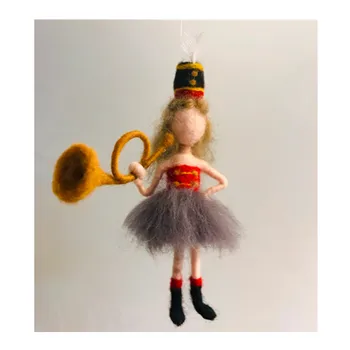 Музыка маленький музыкант Кукла своими руками набор для вышивания из шерсти иголки из шерстяного войлока для валяния поделок рукоделие своими руками ручной работы