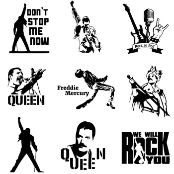 Наклейка на автомобиль Fashion Freddie Mercury Queen Band Виниловая наклейка на автомобиль Бампер автомобиля Окно автомобиля Наклейка для украшения кузова