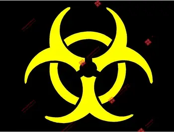 Наклейки с символами биологической опасности, виниловые наклейки с токсичными химикатами на окна автомобиля, грузовика, x 2 наклейки из ПВХ, наклейка для мотоциклов, ноутбука, багажа