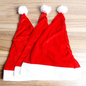 Новогодняя Рождественская шляпа Для взрослых и детей, рождественские украшения для дома, Рождественские Подарки Санта-Клауса, декор, Зимние шапки, Новогодний подарок