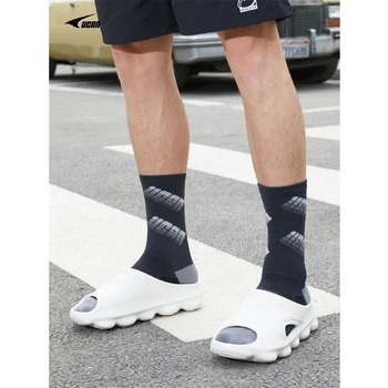 Новые спортивные носки UCAN, мужские короткие и средние тренировочные носки для соревнований, противоскользящие, амортизирующие, дышащие носки.