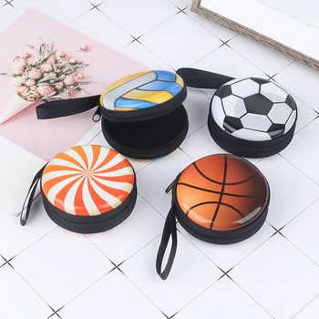 Новый практичный кошелек для монет Креативный детский подарок Мультяшный ящик для хранения игрушек в форме футбольного баскетбола
