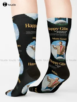 Носки Happy Gilmore (1996), Зимние носки для женщин, мультяшные удобные носки для скейтбординга для лучших девочек, спортивные уличные носки для скейтбординга, подарочные носки на заказ