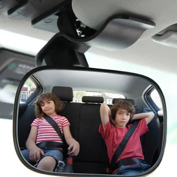 Обзор Безопасности Автомобиля Зеркало Заднего Сиденья Детское Автомобильное Зеркало Дети Обращены К Задней Палате По Уходу За Младенцами Квадратный Монитор Безопасности Детей
