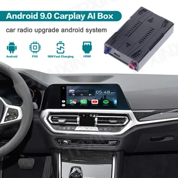 Обновление Автомобильного Радиоприемника Android 9.0 Carplay Ai Box Мультимедийный Плеер Беспроводная Зеркальная Ссылка TV Box Универсальная Для Apple Carplay Autoradio