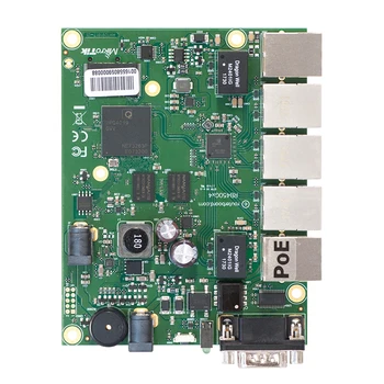 Плата маршрутизатора MikroTik RB450Gx4 с 5 Гигабитными Портами Ethernet, 4-ядерным процессором с частотой 716 МГц, работающим от MikroTik RouterOS