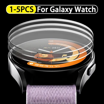 Пленка из закаленного стекла Подходит для Samsung Galaxy Watch 6 5 4 3 47 мм Classic 43 мм HD Anti-Fog Screen Protector Стеклянные пленки
