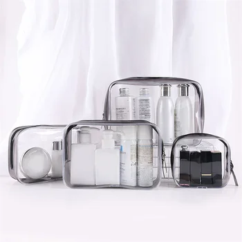 Прозрачные сумки для хранения из ПВХ, органайзер для путешествий, прозрачная косметичка, косметичка для косметолога, косметичка для туалетных принадлежностей, сумки для стирки