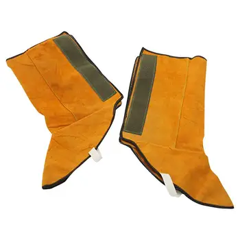 Прочный кожаный протектор для ног, Огнестойкие сварочные гетры, защитные ботинки, Огнестойкие инструменты для защиты ног от истирания