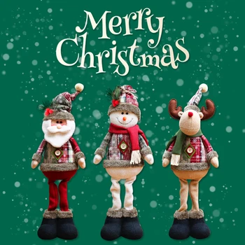 Рождественская кукла-Лось, Снеговик, Санта-Клаус, Украшения для окон, Украшения для Рождественской елки, Рождественский Санта-Клаус, Снеговик, Лось, Новогодний подарок