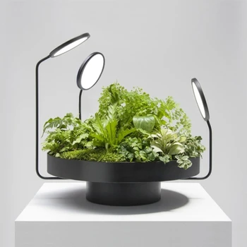 Скандинавское постмодернистское зеленое растение настольная лампа американское минималистское искусство гостиная клубная модель комнатное растение декоративная настольная лампа