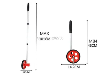 Складное колесо для измерения расстояния счетчик Измерительное колесо 0-9999,9 м портативное колесо для измерения расстояния колесо для измерения расстояния