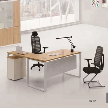 Современная модульная Простая офисная мебель для генерального директора, Угловой ПК, Компьютерное рабочее место, L-образный офисный стол для исполнительного менеджера